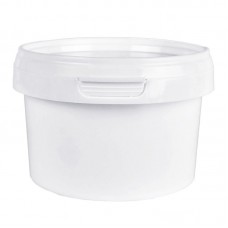 280 ML WHITE TAMPER EVIDENT TUB and LID 280 ML WHITE TAMPER EVIDENT TUB and LID